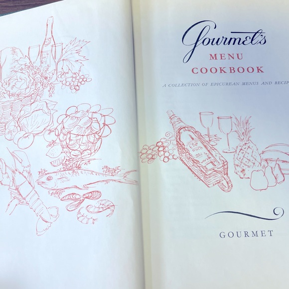 Vintage 1960’s Hardcover Gourmet’s Menu Cookbook - Picture 5 of 11
